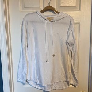 Michael Kors White Hooded Sweater
